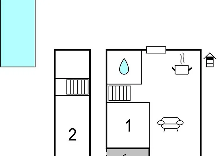 2 Bedroom Beautiful Apartment In Pag Lägenhet *